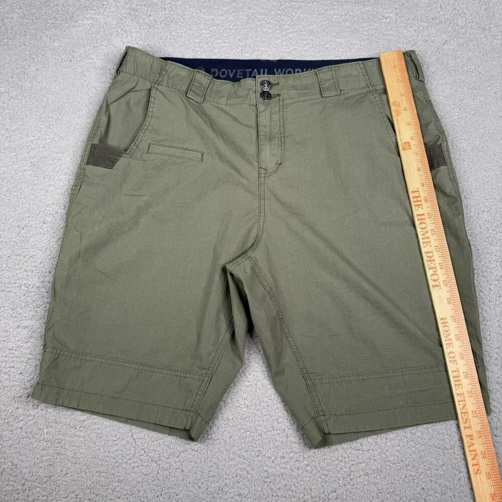 Dovetail Workwear Shorts Womens 16x11 Green Day Construct Ripstop Utility Cargo